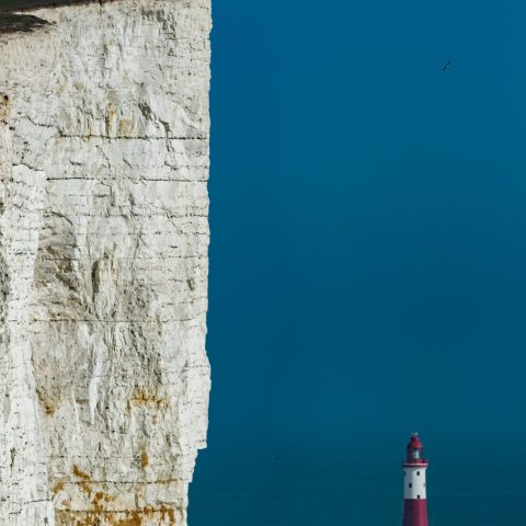 water next to the building